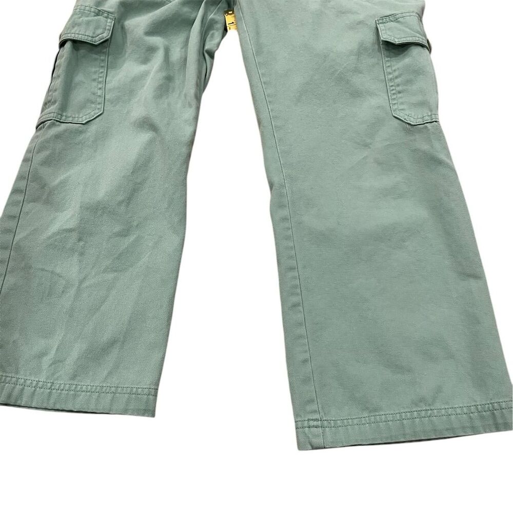 Women's Sage Green Cargo Wide-Leg Pants - Picture 2 of 5